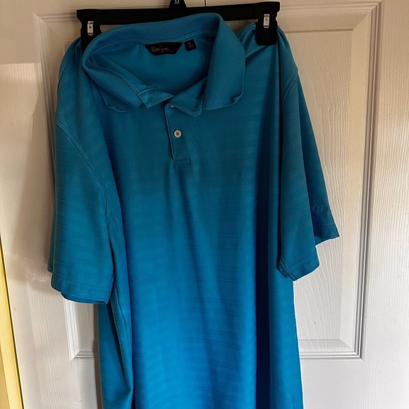 Essentials Men's Aqua Polo Shirt - Picture 1 of 5